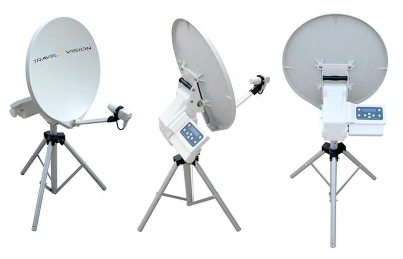 "NEW 2024 Model" 65cm Travel Vision R7 Portable Fully Automatic Satellite System Multi Purpose Use