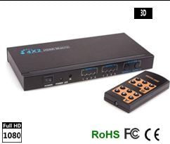 Deutsche Technologies 4x2 HDMI Matrix Switch