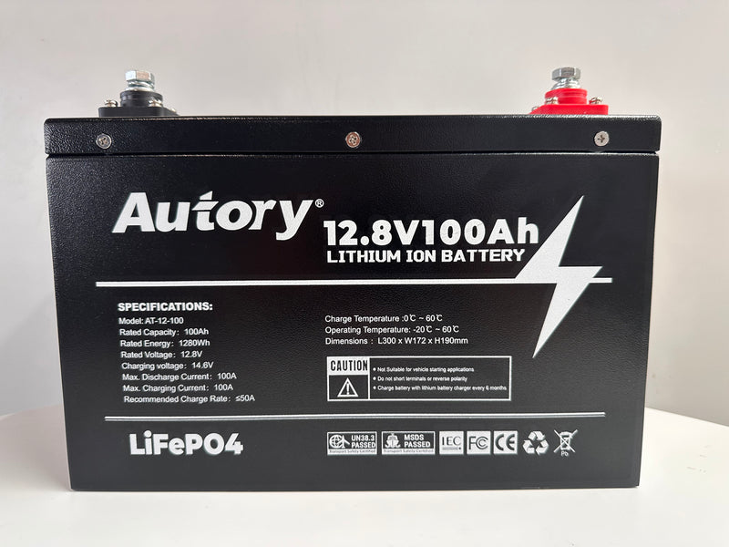 AUTORY 12.8V100Ah LifePo4 Battery