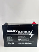 "Premium" AUTORY 12.8V200Ah LifePo4 Battery  All Metal Casing