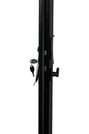 Black RV AD Long Glass Door - Right Hand Hinge