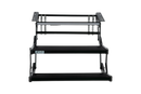 SJ RV Double Manual Drop Down Step with LED Light