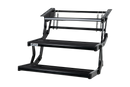 SJ RV Double Manual Drop Down Step with LED Light