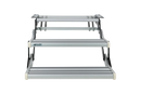 SJ RV Double Manual Drop Down Step with LED Light