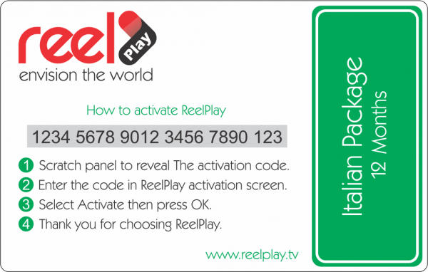 Reelplay Italian 12-Month Activation Code