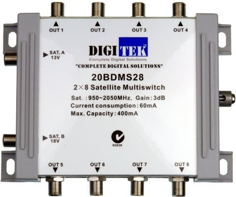 HILLS / DIGITEK Multiswitch 2 inputs and 8 outputs
