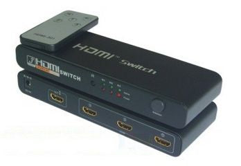 3 WAY - INPUT HDMI SWITCH WITH IR AND REMOTE