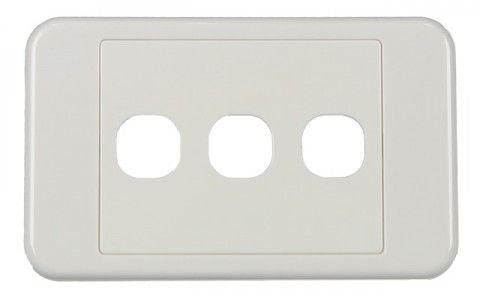 TRIPLE GANG WALL PLATE TO SUIT INSERTS