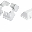 White Mounting bracket kit for fixed solar panels