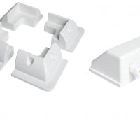 White Mounting bracket kit for fixed solar panels