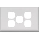 5 GANG WALL PLATE TO SUIT INSERTS