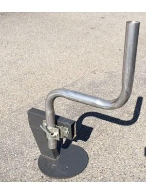 S Bend Pole with Draw Bar Mount to suit satellite dish