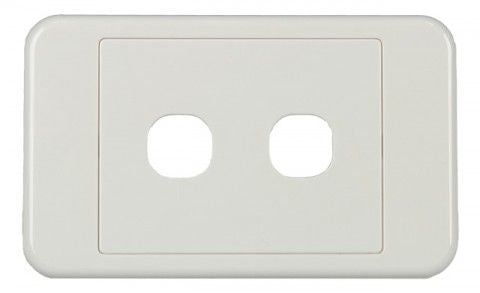 DOUBLE GANG WALL PLATE TO SUIT INSERTS