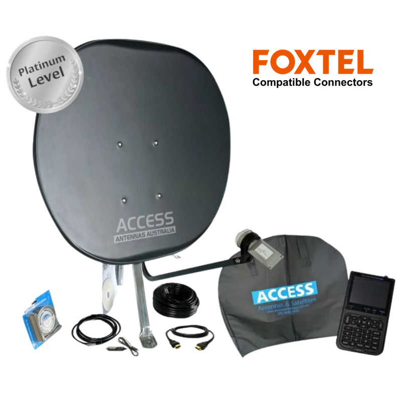 Access2QLD - Platinum Portable Satellite Kit (Foxtel Only No VAST Receiver Included)