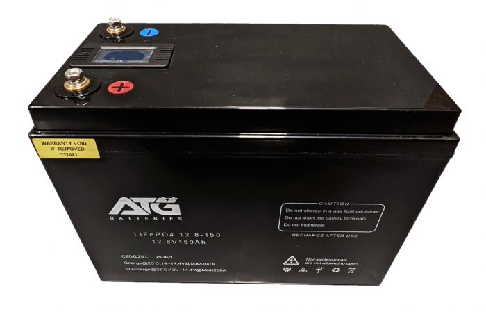 ATG Batteries 150AH 12V Lithium Iron Phosphate LiFePO4 Battery